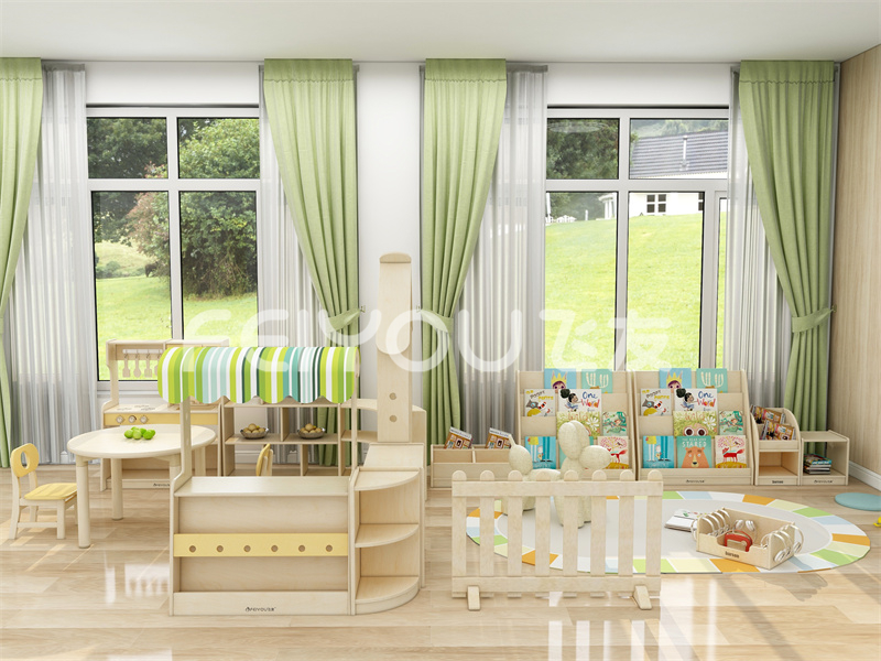妙想花园系列儿童家具-儿童桦木多层板幼儿园大班家具